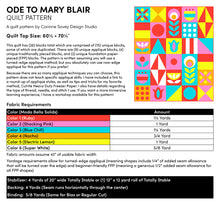 Load image into Gallery viewer, PRINTED Ode to Mary Blair Quilt Pattern