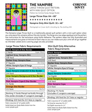 Load image into Gallery viewer, The Vampire PDF Throw Quilt Pattern
