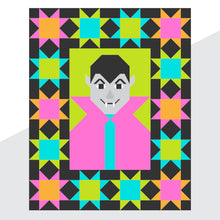 Load image into Gallery viewer, The Vampire PDF Throw Quilt Pattern