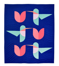 Load image into Gallery viewer, Hummingbird Bouquet PDF Quilt Pattern