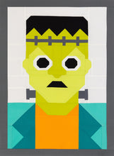 Load image into Gallery viewer, Monster Mugshots: Frankenstein's Monster Mini Quilt Pattern with Bonus Pillow Option