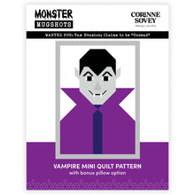 Load image into Gallery viewer, Monster Mugshots: Vampire Mini Quilt Pattern with Bonus Pillow Option