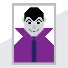 Load image into Gallery viewer, Monster Mugshots: Vampire Mini Quilt Pattern with Bonus Pillow Option