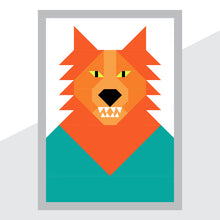 Load image into Gallery viewer, Monster Mugshots: Werewolf Mini Quilt Pattern with Bonus Pillow Option