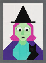 Load image into Gallery viewer, Monster Mugshots: Witch Mini Quilt Pattern with Bonus Pillow Option