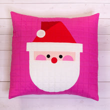 Load image into Gallery viewer, Santa Mini Quilt PDF Pattern with Bonus Pillow Option - 2 Sizes!