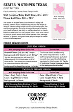 Load image into Gallery viewer, States 'N Stripes Texas Quilt Pattern PDF Download
