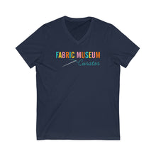 Load image into Gallery viewer, Fabric Museum Curator Unisex Jersey Short Sleeve V-Neck Tee