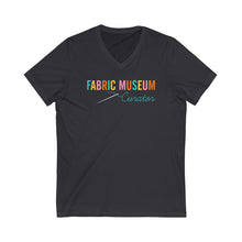 Load image into Gallery viewer, Fabric Museum Curator Unisex Jersey Short Sleeve V-Neck Tee