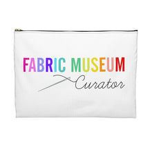 Load image into Gallery viewer, Fabric Museum Curator Notions Zipper Pouch - Rainbow White