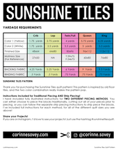 Load image into Gallery viewer, Sunshine Tiles PDF Quilt Pattern