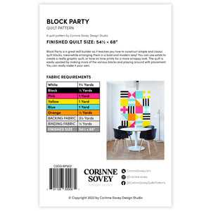 PRINTED Block Party Quilt Pattern