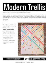 Load image into Gallery viewer, Modern Trellis PDF Quilt Pattern