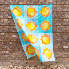Load image into Gallery viewer, scrappy suns quilt pattern