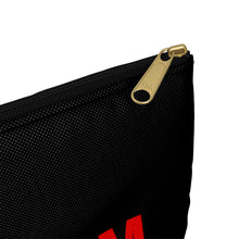 Load image into Gallery viewer, Fabric Museum Curator Notions Zipper Pouch - Rainbow Black