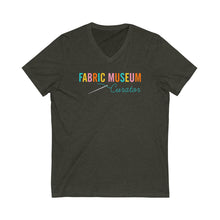 Load image into Gallery viewer, Fabric Museum Curator Unisex Jersey Short Sleeve V-Neck Tee