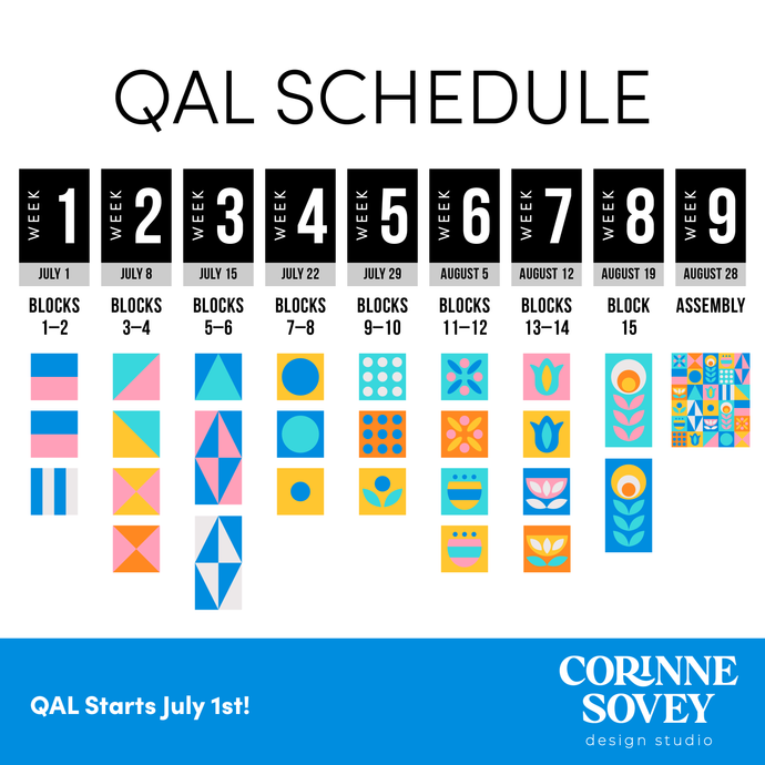 Mary Blair QAL Schedule