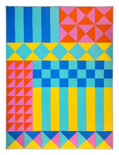 Load image into Gallery viewer, Color Block Kaleidoscope PDF Quilt Pattern
