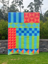 Load image into Gallery viewer, Color Block Kaleidoscope Fabric Kit - Toy Story Colorway
