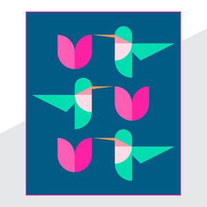 Hummingbird Bouquet PDF Quilt Pattern