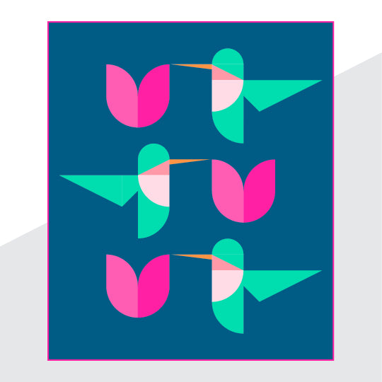 Hummingbird Bouquet PDF Quilt Pattern