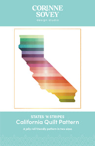 States 'N Stripes California Quilt Pattern PDF Download
