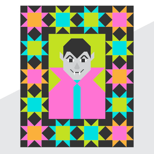 The Vampire PDF Throw Quilt Pattern