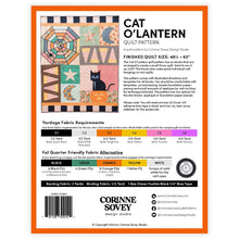 Load image into Gallery viewer, PRINTED Cat O&#39;Lantern Quilt Pattern
