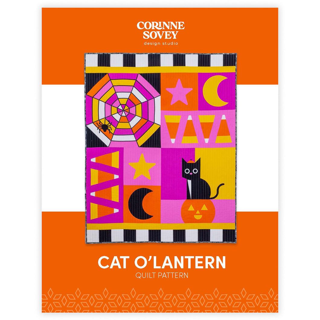 PRINTED Cat O'Lantern Quilt Pattern
