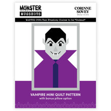Load image into Gallery viewer, Monster Mugshots: Vampire Mini Quilt Pattern with Bonus Pillow Option
