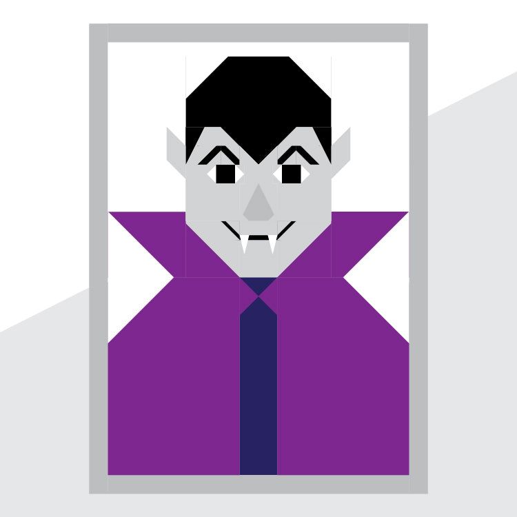 Monster Mugshots: Vampire Mini Quilt Pattern with Bonus Pillow Option ...