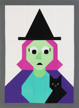 Load image into Gallery viewer, Monster Mugshots: Witch Mini Quilt Pattern with Bonus Pillow Option
