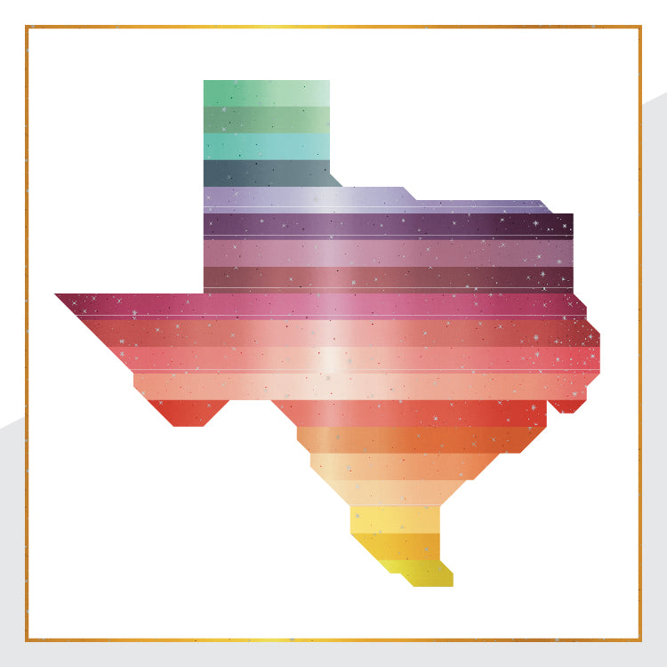 States 'N Stripes Texas Quilt Pattern PDF Download
