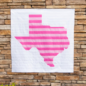 States 'N Stripes Texas Quilt Pattern PDF Download