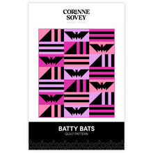 Load image into Gallery viewer, PRINTED Batty Bats Quilt Pattern
