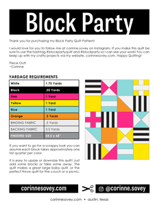 Block Party PDF Quilt Pattern