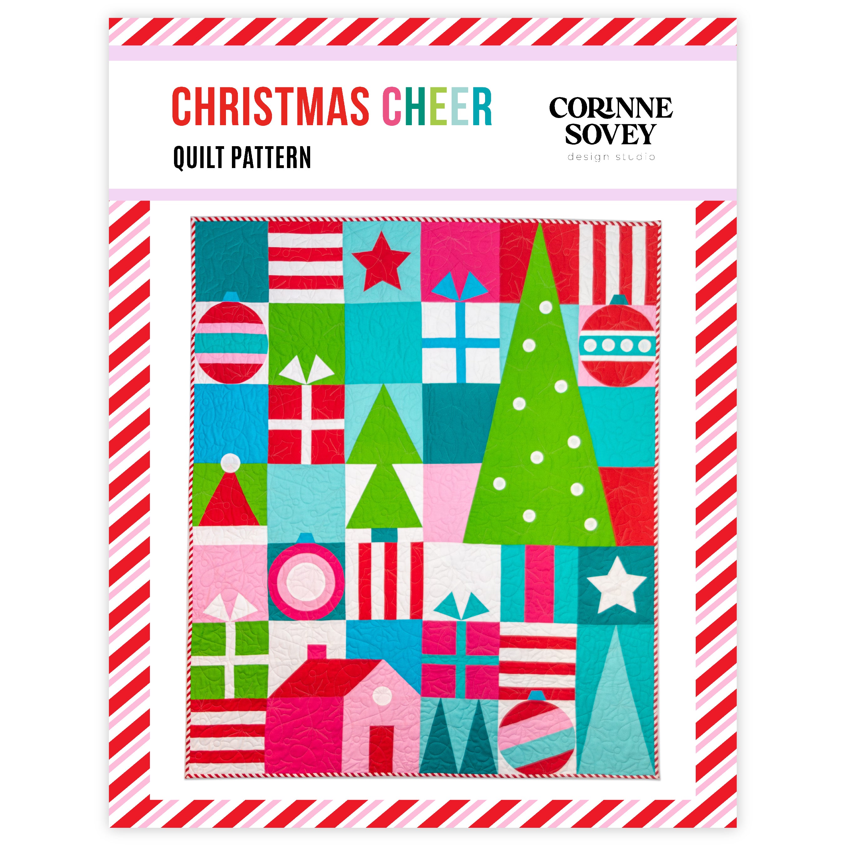 PRINTED Christmas Cheer Quilt Pattern – Corinne Sovey Design Studio
