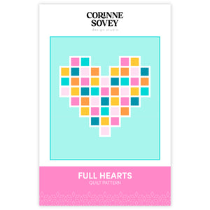 PRINTED Full Hearts Quilt Pattern