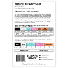 Load image into Gallery viewer, PRINTED Ghost in the Graveyard Quilt Pattern
