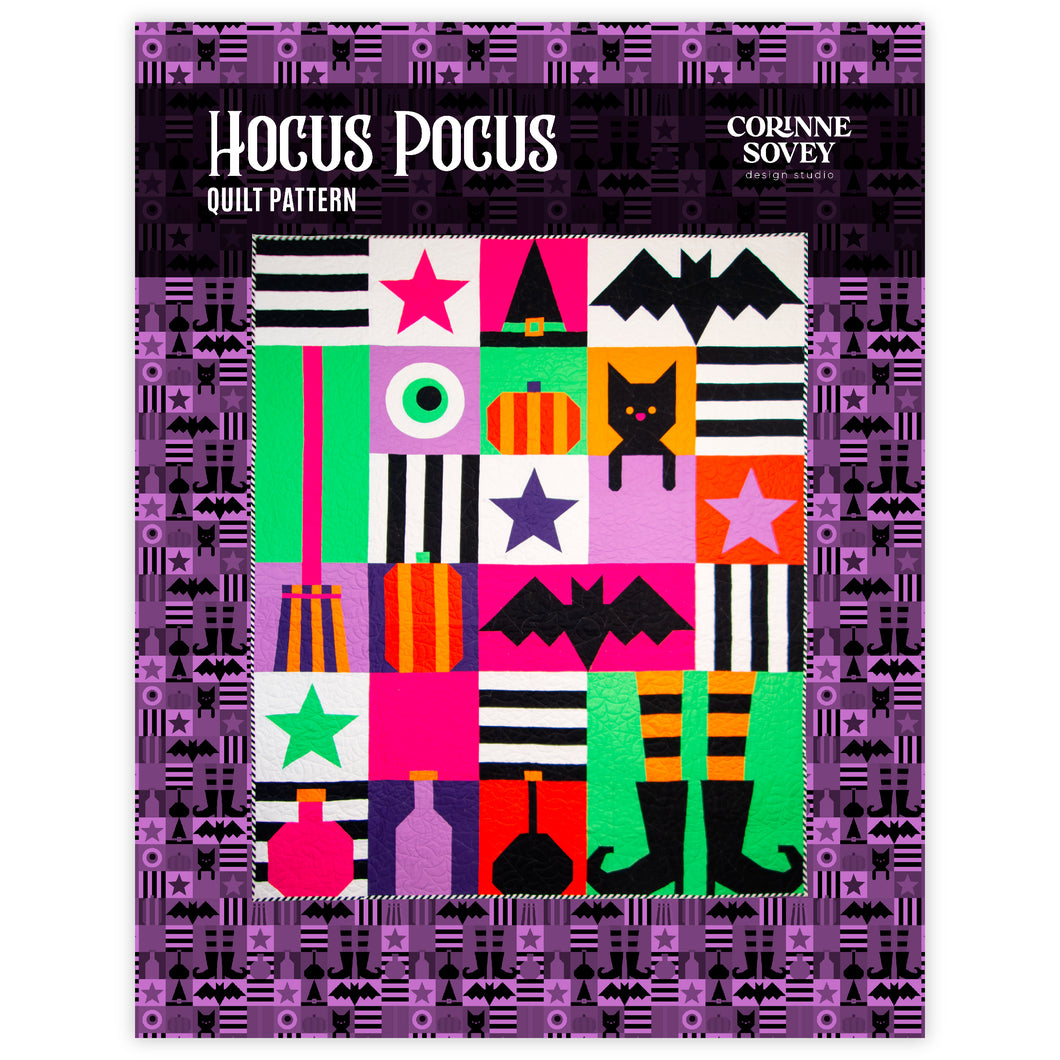 PRINTED Hocus Pocus Quilt Pattern