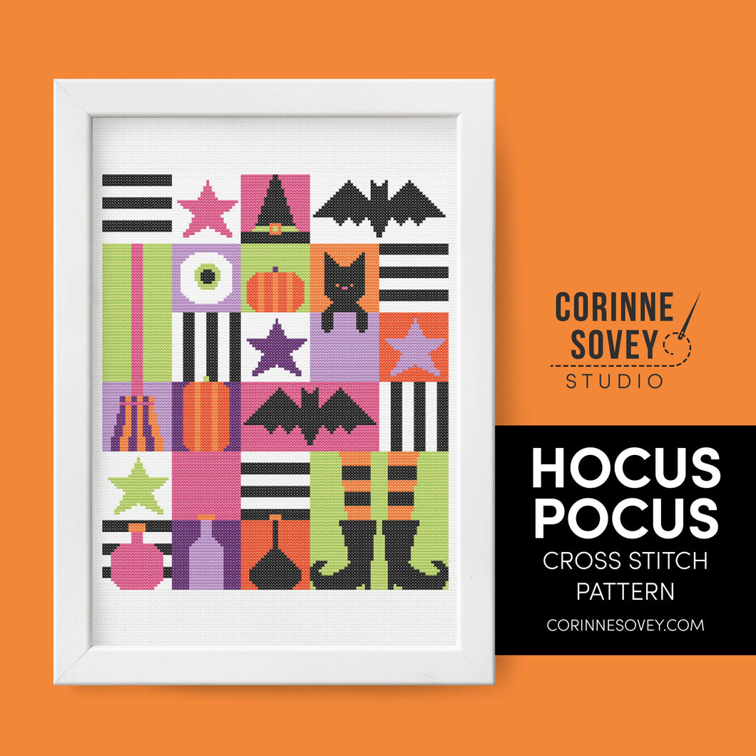 PDF Hocus Pocus Cross Stitch Pattern