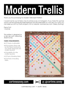 Modern Trellis PDF Quilt Pattern