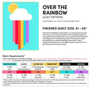 Over the Rainbow PDF Quilt Pattern