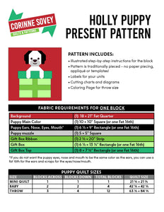 Holly Puppy Present PDF Pattern
