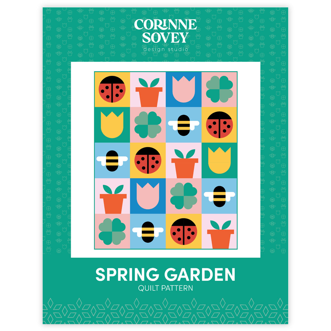 PRINTED Spring Garden Quilt Pattern