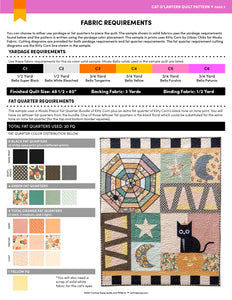Cat O'Lantern Quilt Pattern PDF Download