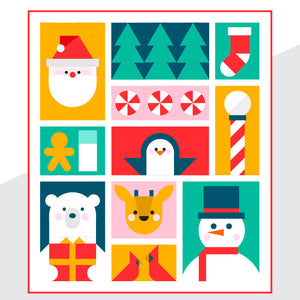 BUNDLE: Santa's Helpers Block-of-the-Month PDF Quilt Patterns